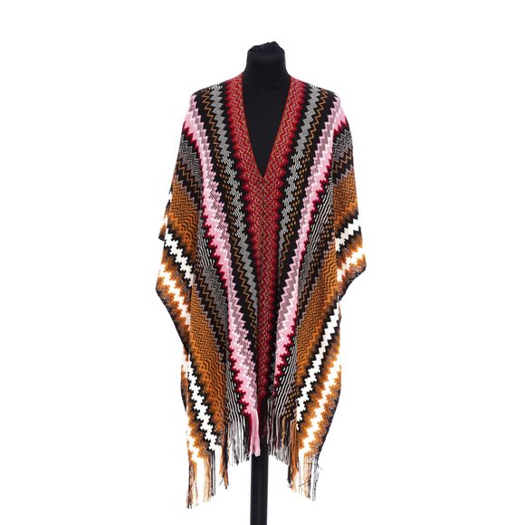 Missoni Sweaters - Missoni Multicolor Wool Poncho